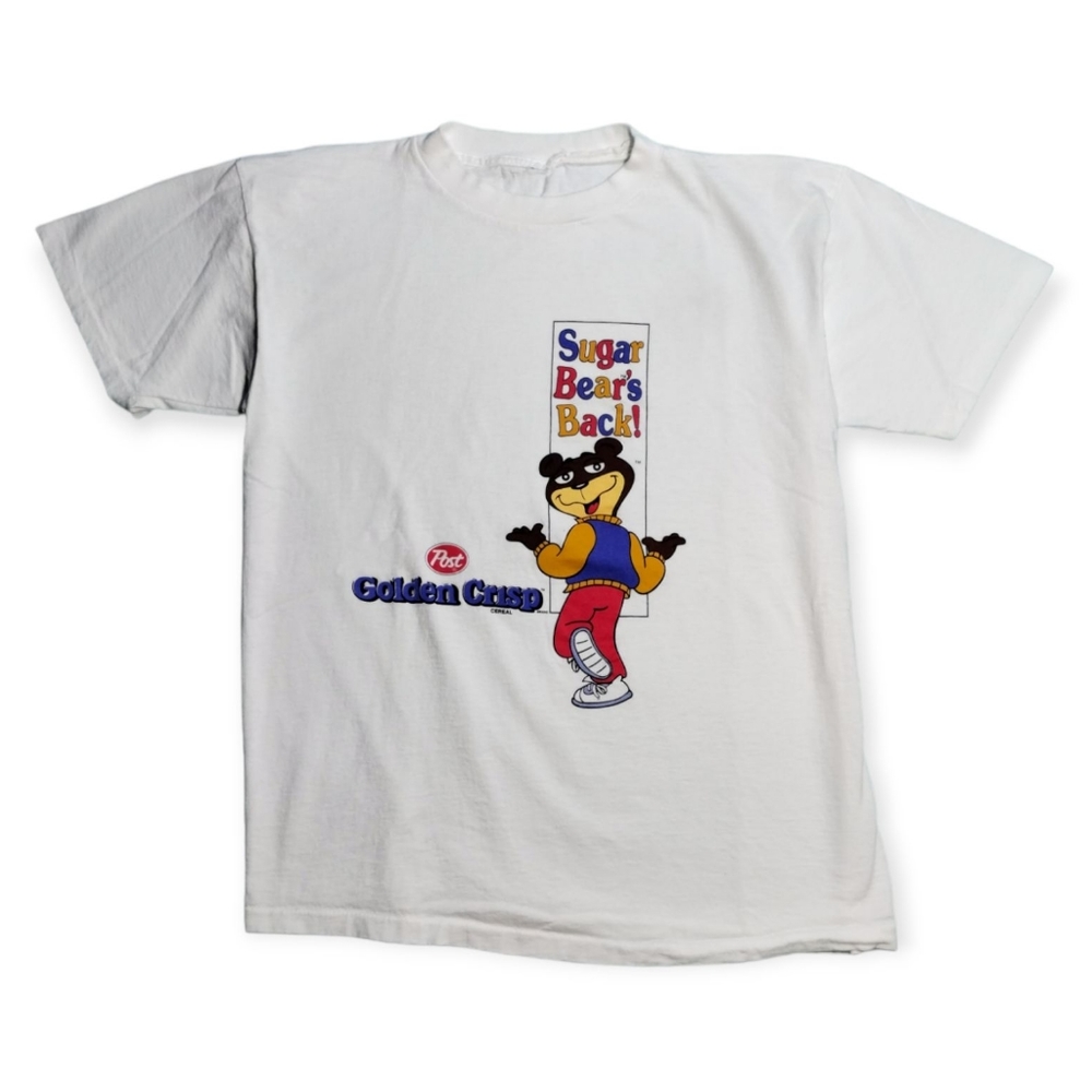 Vintage 90s Post Sugar Bear Golden Crisp Shirt  - Size Large - Single stitch